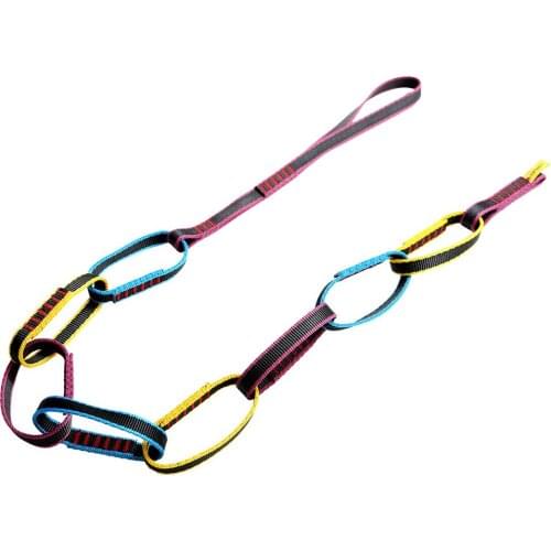 Portable Outdoor Camping Rock Climbing Device Downhill Forming Ring Sling Safety Protect Daisy Chain Rope