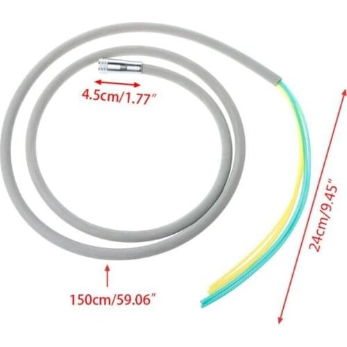 Dental Silicone Tubing Hose For Air Turbine Motor Handpiece Connector 4 Holes