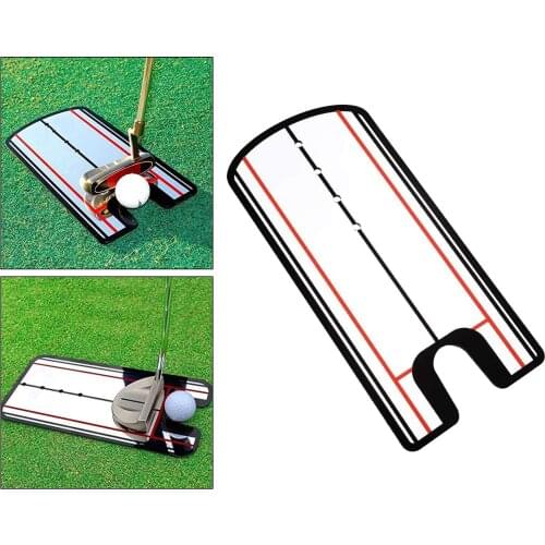 Golf Putting Mirror Alignment Training Aid Swing Posture Pose Trainer Golf Swing Straight Practice Eye Line Golf Accessories