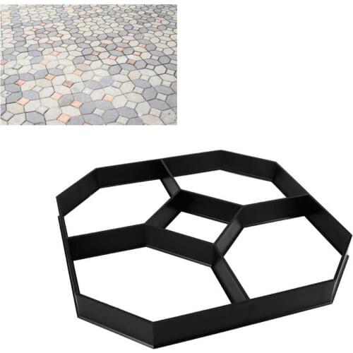 Garden Decoration DIY Path Maker Hexagonal Shape Paving Mold Cement Brick Walk Paths Makers Paving Paver Reusable Molds