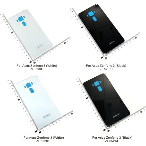 Back Housing Rear Door Cover For Asus Zenfone 3 ZE520KL ZF3 ZE552KL Plastic Replacement Parts Case