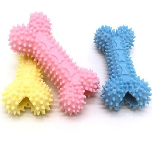 1PC Dog Toys Pet Chew Toys Remove Bad Breath Cleaning Dog Tooth Toy For Small Puppy Bone Shape Toy Safe Non-Toxic Dog ToothBrush