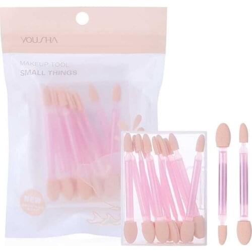 1 Pack/ 12 Pcs Double Head Eye Shadow Stick Easy To Put On Makeup Natural Eye Shadow Brush Cosmetic brush Makeup tool