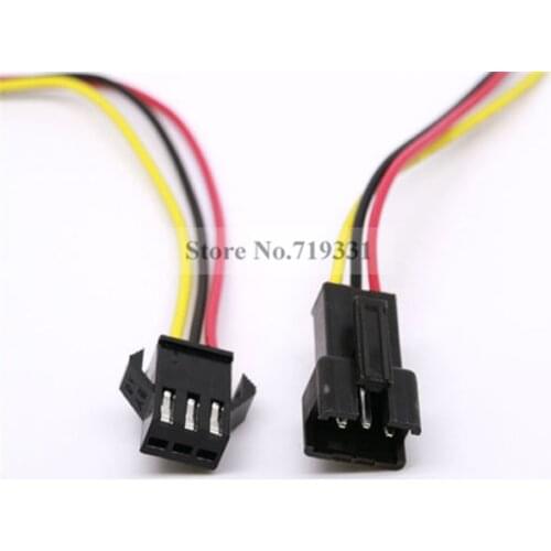 10 Pairs 3 pin jst connector Male & Female plug and socket connecting Cable Wire for WS2811 WS2812B RGB LED Strip