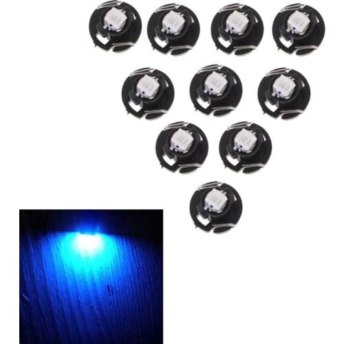 10pcs T3 T4.2 T4.7 5050 1 SMD 12V LED Car Instrument Light Gauge Dashboard Lamp