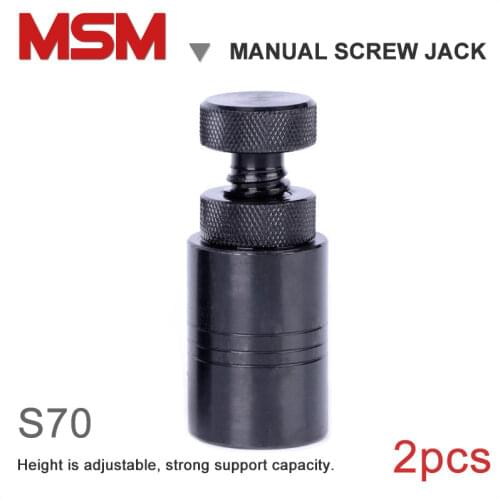 2pcs Die Screw Jack S70 Mold Height Hoist Adjusting Injection Machine CNC Milling Cushion Block Iron Manual Adapter Nut
