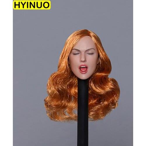 3 Colors 1/6 Scale GC025 Sexy Europe and America Female Head Sculpt Carving Model Beauty Head play for 12" Action Figure Body