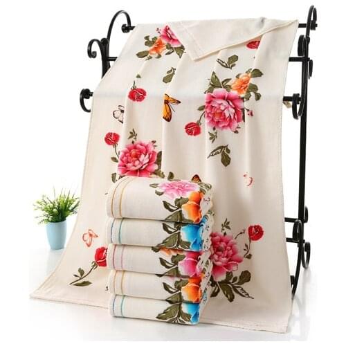 3PCS*LOT Flower Printed Double Layers Gauze Cotton Face Towel High Quality Pattern Bathroom Hand Towels Vs Pink Terry Towels
