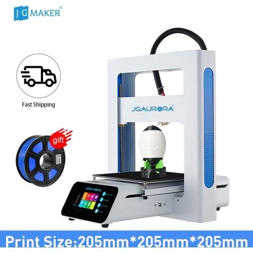 JGMAKER A3S 3D Printer Easy Assemble Color Touch Screen 205x205x205mm Resume Print Power Off SD Card Printing Free Gifts