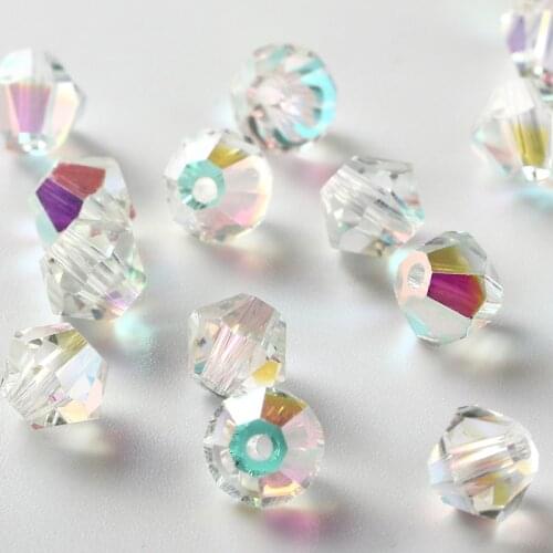 4mm Small Hole Rhinestones Round Shape Loose Strass Color AB Crystals Strass DIY Decoration Fancy Beads Bracelet Accessories