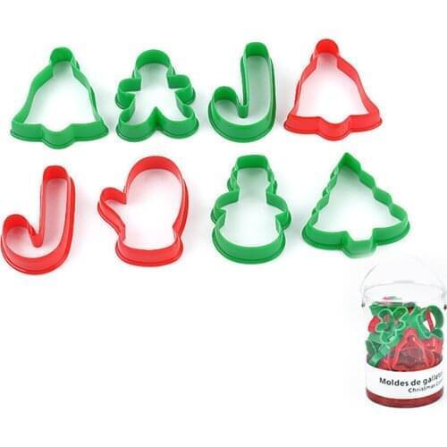 Non-stick Silicone Christmas Series PP Biscuit Mould Cookie Cookie Cake Mould Silicone Chocolate Mold DIY Baking Tools