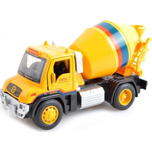 1/32 Simulation Excavator Mixer Construction Car Pull Back Model Kids Toy Gift