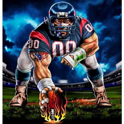 JMINE Div 5D American Football soccer Full Diamond Painting cross stitch kits art High Quality Sports 3D paint by diamonds