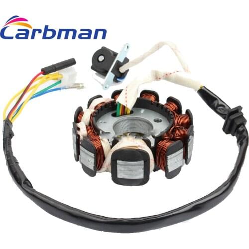 Carbman Magneto Ignition Stator Coil 11 Poles For GY6 125cc 150cc Scooter ATV Go Kart