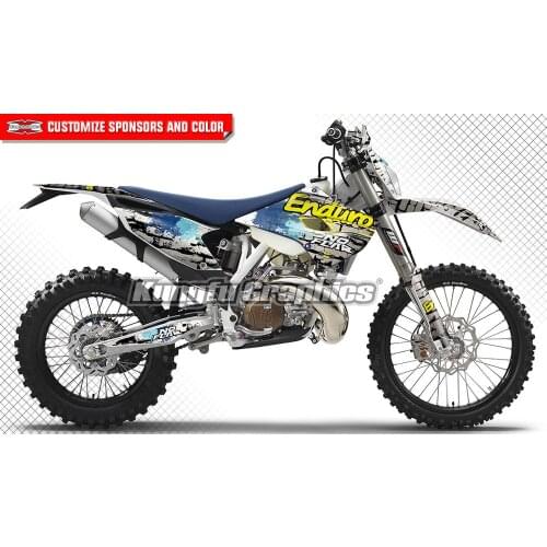 KUNGFU GRAPHICS Motocross Motorcycle Decals MX Sticker Kit Deco for Husqvarna TE FE TC FC 125 250 300 350 450 501 2014 2015 2016