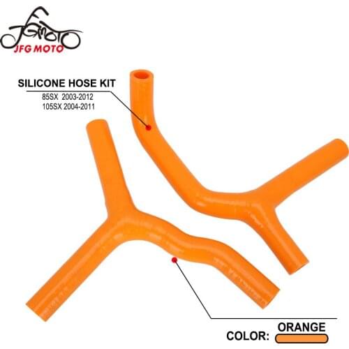 Motorcycle Silicone Hose Kit Radiator Heater Coolant Water Pipe For KTM SX85 2003-2012 SX105 2004-2011 SX 85 105