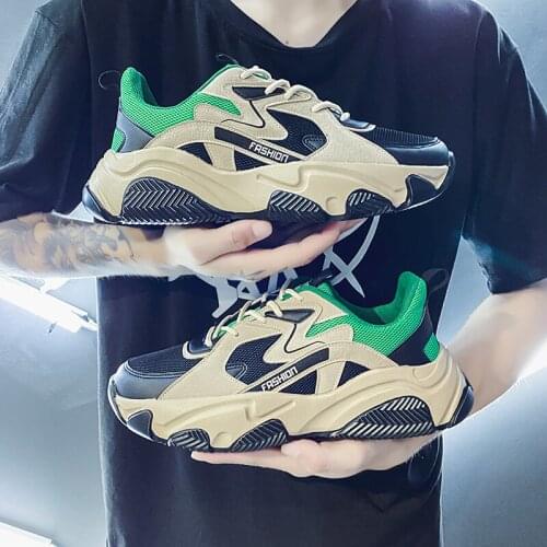 Spring Men Professional Nite Jogger Running Shoes Breathable Trainers Outdoor Platform Sports Triple S Green Sneakers 39-46