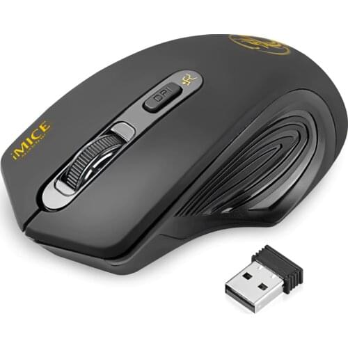 Wireless Mouse 2000DPI Adjustable USB 3.0 Receiver Optical Computer Mouse 2.4GHz Gaming Mice Ergonomic Design For Laptop
