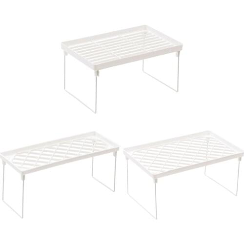 Desktop Organizer Kitchen Utility Storage Rack Vegetable Shelf Multifunction Divider Space Saving Tableware Drying