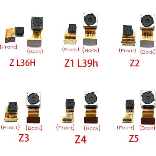 New Back Rear Camera Module Flex Cable +Front Facing Camera For Sony Xperia Z Z1 Z2 Z3 Z4 Z3C Z5 C4 M5 Replacement