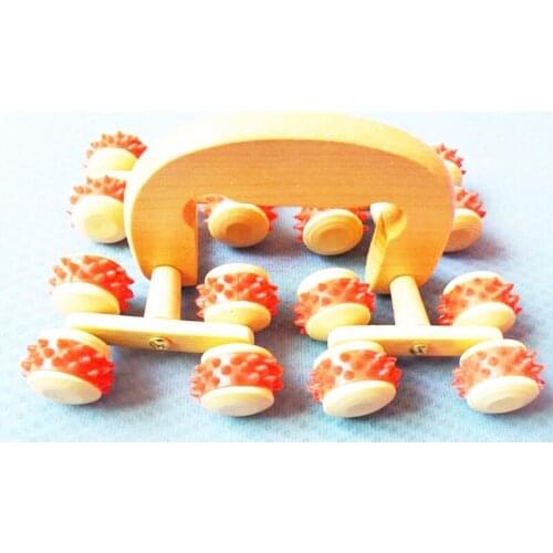 The new wooden ten multi-function body massager to belly leg thin fat