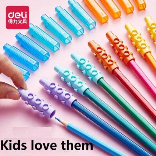 48Pcs Blocks Pencil Cap Can Be Spliced As An Pen Extender Protect Pencil Head Bag Is More Clean Kids Toys Home Study School
