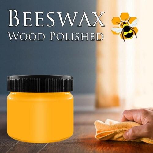 Furniture Care Polishing Wax Organic Natural Pure Beeswax Wood Maintenance Wax Honey Protect Bee Cosmetic Furniture G3F5