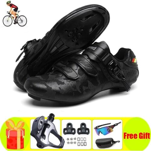 Road Cycling Shoes Men Women SPD-SL Bike Pedals Self-locking Breathable Reflective Riding Bicycle Outdoor Ultralight Sneaker