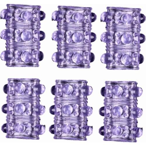 Silicone Penis Extender Sleeve Reusable Condom Man Delay Cock Ring Lock Sperm Fine Dick Enlargement Adult Sex Toys For Men