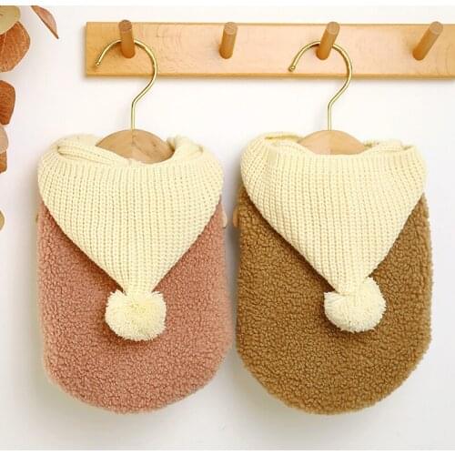 Dog Puppy Clothes Cap Vest Fit Small Dog Pet Cat Spring And Autumn Pet Cute Casual Costume Dog Cloth Dog Coat