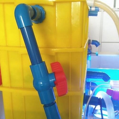 2pcs Blue 40-63mm 90 Degree PVC Water Tube Elbow Connector Tube Fittings for Garden Irrigation