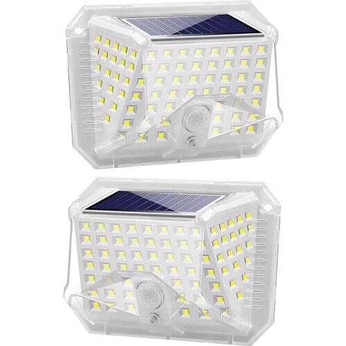 Solar Lights Outdoor - Solar Powered Lights with 3 Lighting Modes, 270°Wide Angle, IP65 Waterproof Solar Wall Light