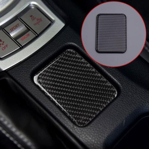 Carbon Fiber Seat Heating Button Sticker Frame Cover Trim Bezel Fit For Subaru BRZ Toyota 86 2013 2014 2015 2016 2017 2018 2019