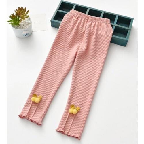 2020 Spring Autumn Baby Girl Clothes Toddler Girls Leggings Kids Clothes Children Stretchy Skinny Pants Knitted Legging Infantil