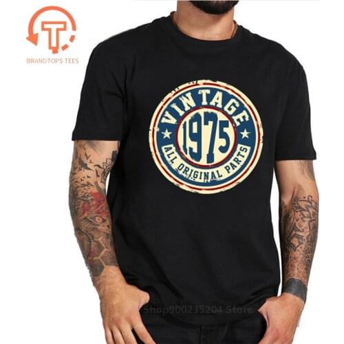 Vintage 1975 All Original Parts T shirt Fathers day tshirt Birthday Date of Marriage Gift T-shirt Valentines Retro 70s garment