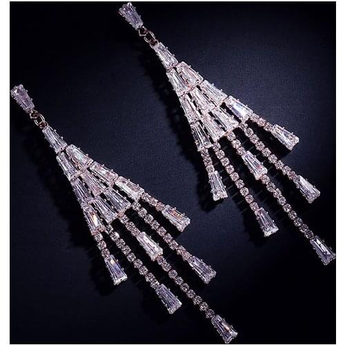 Drop Earrings Zircon Jewellery Oorbellen Voor Vrouwen Pendiente Ohrringe Gifts Ear Rings For Women Luxury Boucle D'oreille Femme