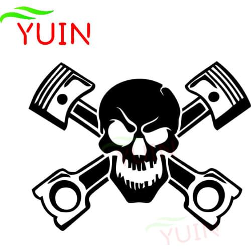 Death Skull Personalized Car Sticker Fashion PVC Window Decoration Auto Accessories Waterproof Covering The Body Decal