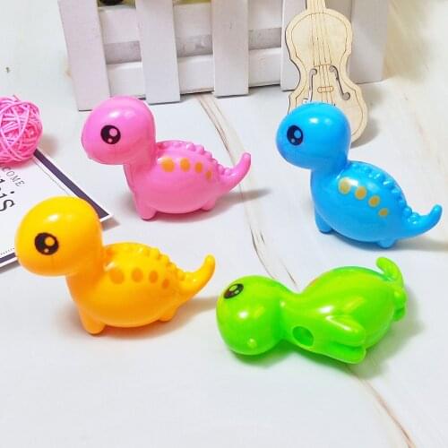 1pcs Dinosaur Manual Pencil Sharpener Kids Cute Single Hole Small Pencil Sharpener Random Color Student School Office Stationery