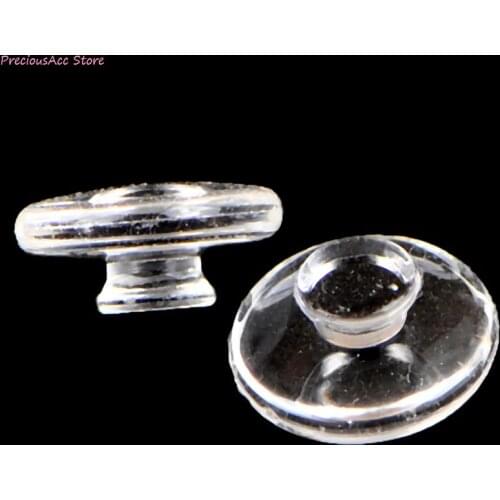 10 Pairs Glasses Nose Pads Clear Anti-Slip Silicone Eyeglass Sunglass Nose Pad