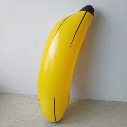 100pcs Creative Inflatable Big Banana 68cm Blow Up Pool Water Toy Kids Children Fruit Toys Party Decoration SN3408