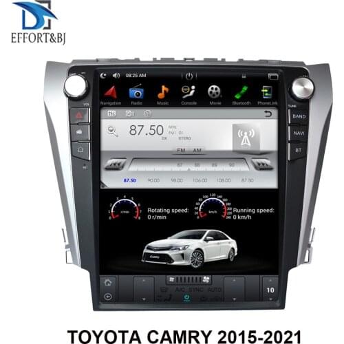 12.1 inch Tesla style Android 9.0 six core Car GPS Navigation For TOYOTA CAMRY 2015-2021 Car radio multimedia player head unit