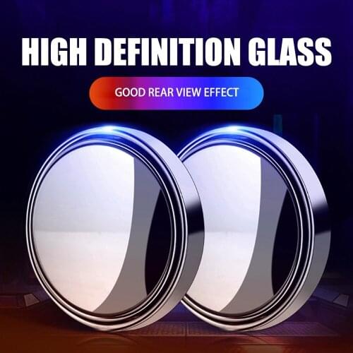 2pcs 360-degree Wide Angle Adjustable Rotation Round car goods Car Rearview Auxiliary Blind Spot Mirror Car Accessories