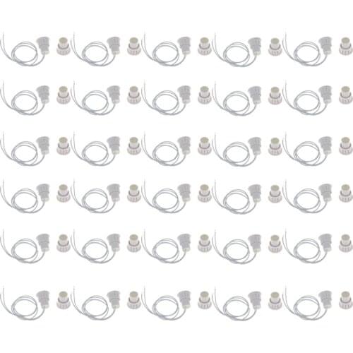 30-Pack Recessed Magnetic Door Window Contacts Alarm Siren Reed Switch White
