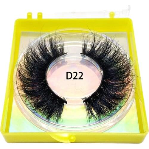 3D Mink Eyelashes False Fake Eyelash Factory Direct Sales Make Up Essential Tools Natural Fluffy Thick 20mm Lashes D22