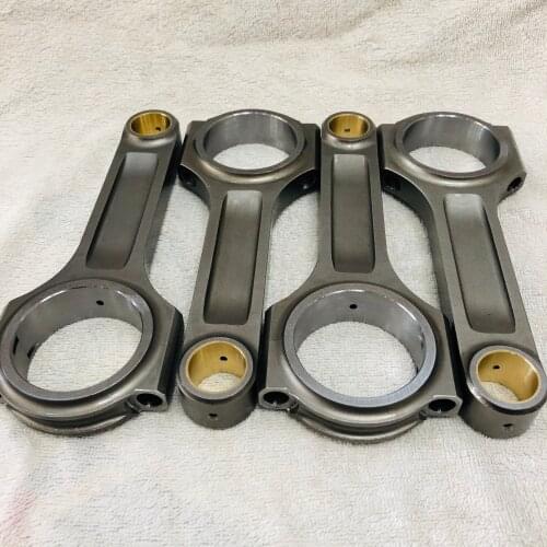4 pieces Rifle Drilled I-beam forged Connecting Rods conrods For Mercedes Benz M102 M111 149mm 22mm one set