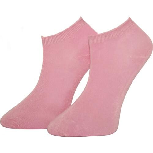 Adabella 6 Double Light Pink Women 'S Bamboo Seamless Socket Short Socks