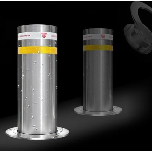 New Type Parking Rising Automatic Stainless Steel Reflective Hydraulic Bollard 1 Motor/PCS Anti-Collision Locking Car Parking