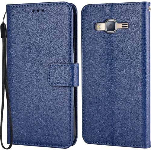 Wallet Case For On Samsung Galaxy Grand Prime G530 G531 G530H G531H Stand Leather Case Card Slots Book caseWith Hand Rope