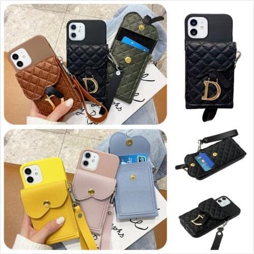 Lanyard Wallets Phone Case For Huawei Enjoy 10E 10S 20 Plus Z Y5 2017 Lite Y6 Y7 Pro Y9 Prime 2018 2019 Card Strap Holder Shell