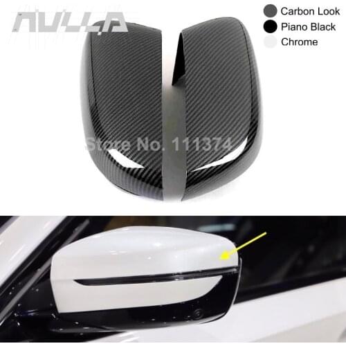 For BMW 3 Series G20 2019 2020 ABS Carbon Chrome Black Car Side Door Rearview Turning Mirror Decoration Cover Trim Accessories